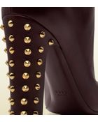 Gucci Jacquelyne Studded Mid Heel Tall Boot - Lyst