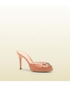 Gucci New Hollywood Horsebit Mid Heel Platform Slide - Lyst