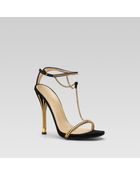 Gucci Ophelie High Heel Tstrap Sandal - Lyst