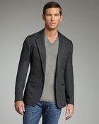 Dolce & Gabbana Pinstripe Flax Blazer - Lyst