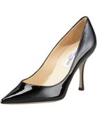 Jimmy Choo Lockett Pointed Toe Patent Pump - Lyst
