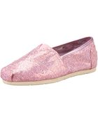 Toms Exclusive Glitter Slip-on - Lyst