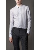 Burberry Slim Fit Cotton Shirt - Lyst