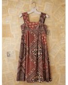 Free People Vintage Batik Printed Dress - Lyst