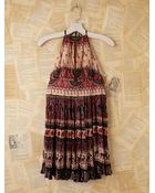 Free People Vintage Batik Printed Halter Dress - Lyst