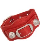 Balenciaga Arena Giant Nickel Bracelet - Lyst