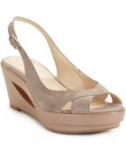 Calvin Klein Rosaria Slingback Wedge Sandals - Lyst