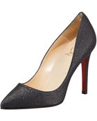 Christian Louboutin Pigalle Glitter Pump - Lyst