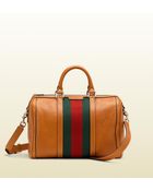 Gucci Vintage Web Boston Bag - Lyst