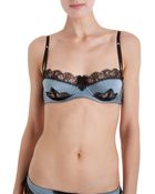Kiki De Montparnasse Lace Inset Balconette Bra - Lyst