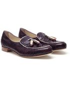 Rupert Sanderson Missouri Python Loafers with Bullet Tassels - Lyst