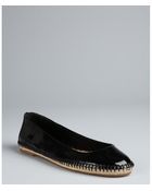 BCBGeneration Black Faux Patent Leather Alix Flats - Lyst