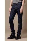Burberry Shoreditch Indigo Rinse Skinny Fit Jeans - Lyst