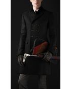 Burberry Prorsum Broad Velvet Collar Chesterfield Coat - Lyst