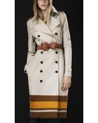 Burberry Prorsum College Stripe Trench Coat - Lyst