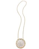 House Of Harlow Engraved Sunburst Pendant Necklace - Lyst