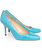 Oscar de la Renta Nikita Patent Pumps - Lyst
