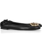 Tory Burch Reva Leather Ballet Flats - Lyst