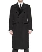 Dolce & Gabbana Wool Blend with Velvet Coat - Lyst