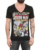 Philipp Plein Swarovski Iron Man Print Jersey Tshirt - Lyst