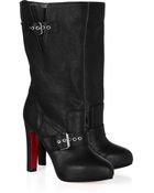 Christian Louboutin Flavavec 120 Textured-Leather Boots - Lyst