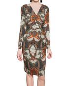 Etro Printed Viscose Jersey Dress - Lyst