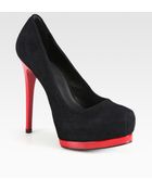 Pour La Victoire Suede Platform Pumps - Lyst
