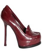 Saint Laurent 140mm Tribtoo Brushed Calf Pumps - Lyst