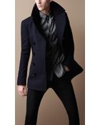 Burberry Brit Wool Blend Pea Coat - Lyst