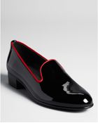 Stuart Weitzman Smoking Flats Slip On Shoes - Lyst