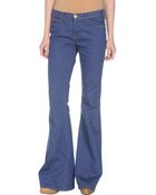 Current/Elliott Denim Trousers - Lyst