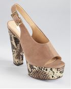 Diane von Furstenberg Robin Platform Slingbacks - Lyst