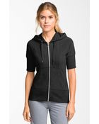 Zella Supersoft Short Sleeve Hoodie - Lyst