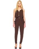 MICHAEL Michael Kors Draped Halter Jumpsuit - Lyst