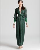 Issa Maxi Dress Long Sleeve V Neck - Lyst