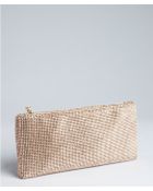 Christian Louboutin Crystal Embellished Leather Clutch - Lyst