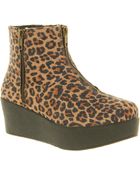 Office Newark Wedge Leopard Microfi - Lyst