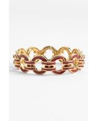Ak Anne Klein Union Square Enamel Link Bracelet - Lyst