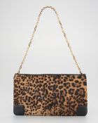 Christian Louboutin Loubiposh Calf Hair Clutch - Lyst
