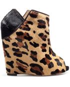 Zara Leopard Wedge - Lyst