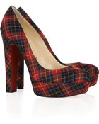 Christian Louboutin Bibi 140 Tartan Pumps - Lyst