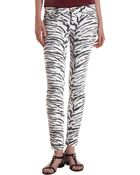 Current/Elliott Ankle Skinny Vintage Zebra - Lyst