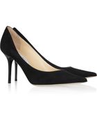Jimmy Choo Agnes Suede Pumps - Lyst