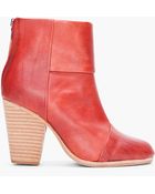 Rag & Bone Red Classic Newbury Booties - Lyst
