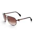 Alexander McQueen Aviator Sunglasses - Lyst