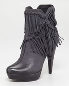7 For All Mankind Mirage Fringe Ankle Boot - Lyst
