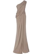 Elie Saab One Shoulder Draped Gown - Lyst