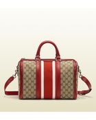 Gucci Vintage Web Boston Bag - Lyst