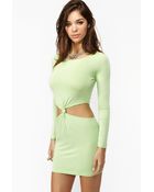 Nasty Gal Double Knot Dress Lime - Lyst