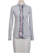 Aglini Denim Shirt - Lyst